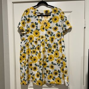 H&M Divided Sunflower Dress